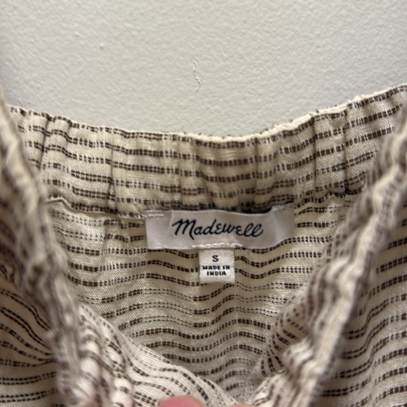 Madewell flutter-sleeve square-neck mini dress in striped jacquard. Size S. - Picture 10 of 15